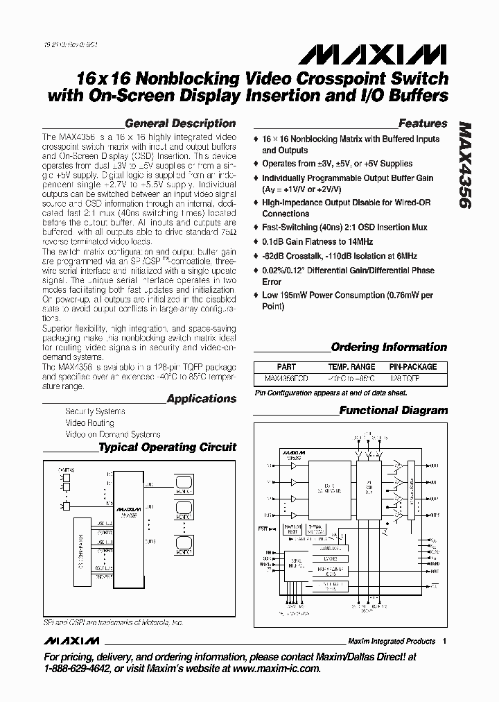 MAX4356ECD_990421.PDF Datasheet