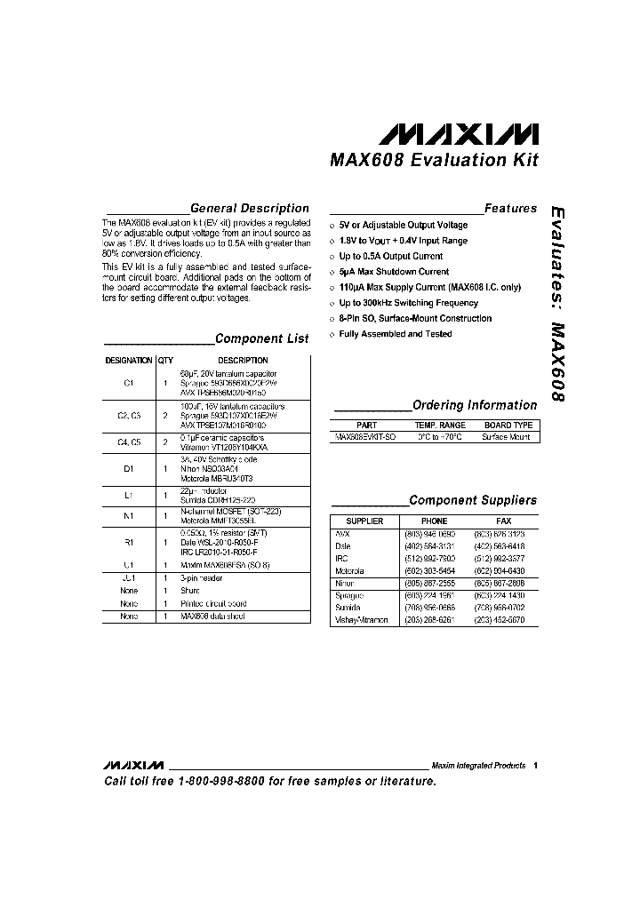 MAX608EVKIT_990513.PDF Datasheet