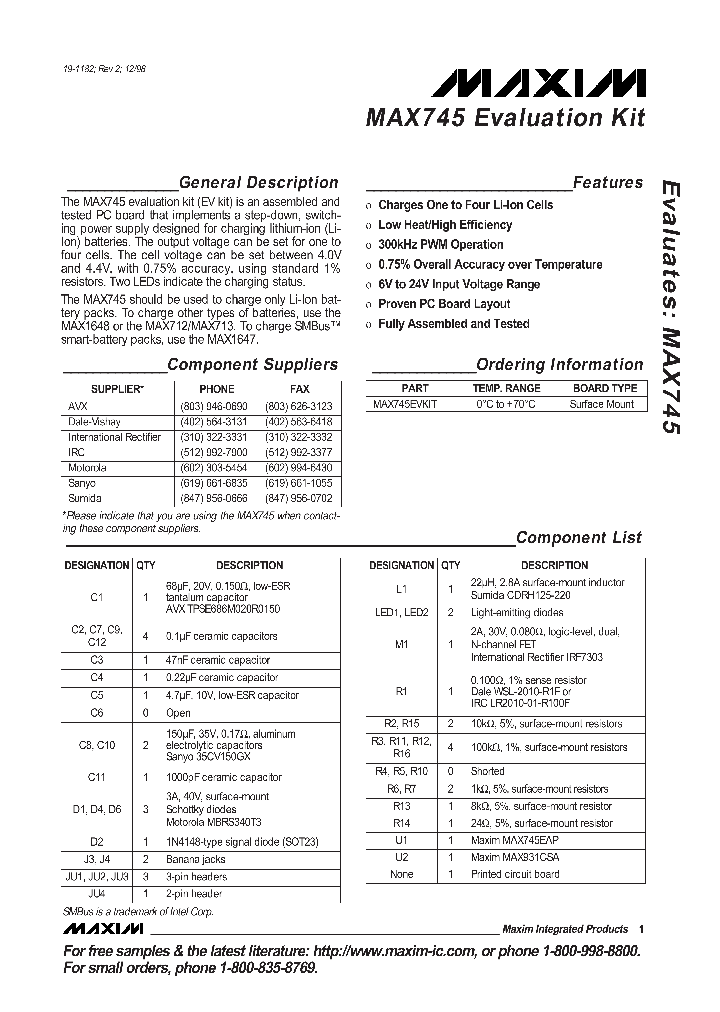 MAX745EVKIT_990589.PDF Datasheet