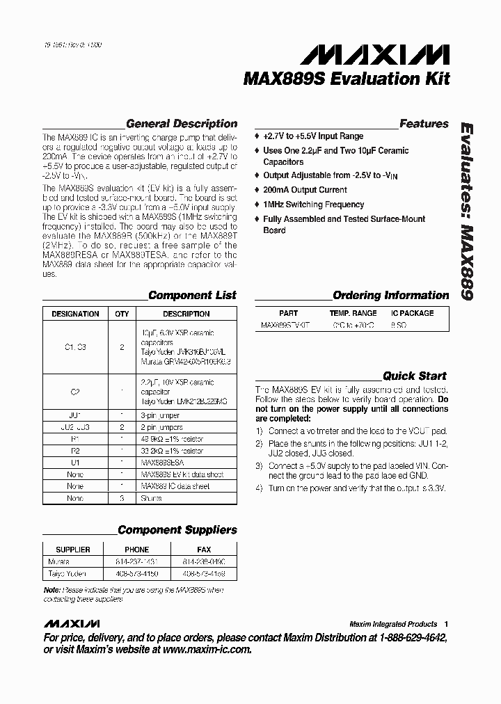 MAX889SEVKIT_990651.PDF Datasheet