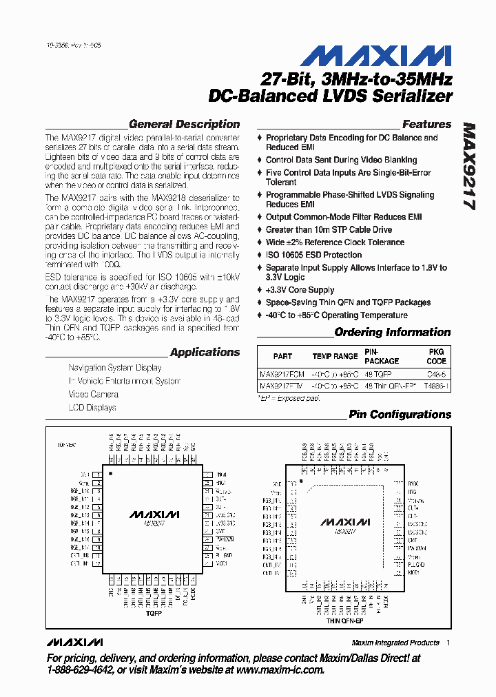 MAX9217_990664.PDF Datasheet