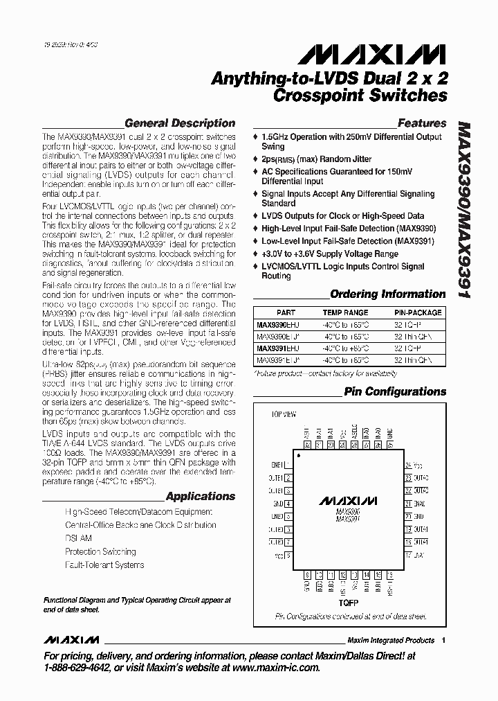 MAX9390-MAX9391_990672.PDF Datasheet