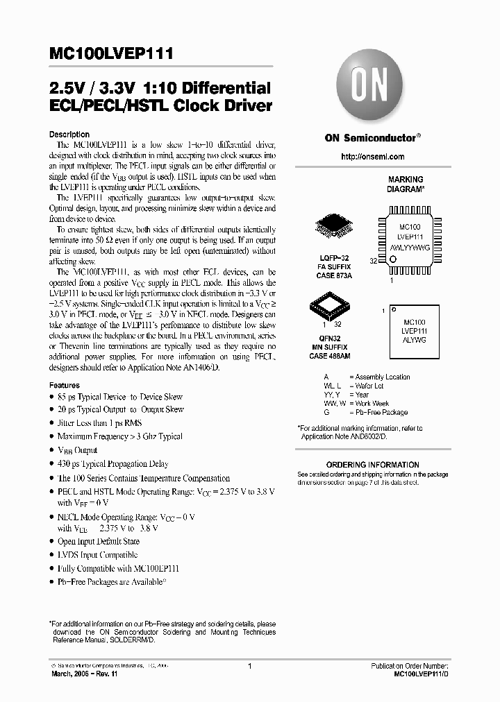 MC100LVEP111_990789.PDF Datasheet