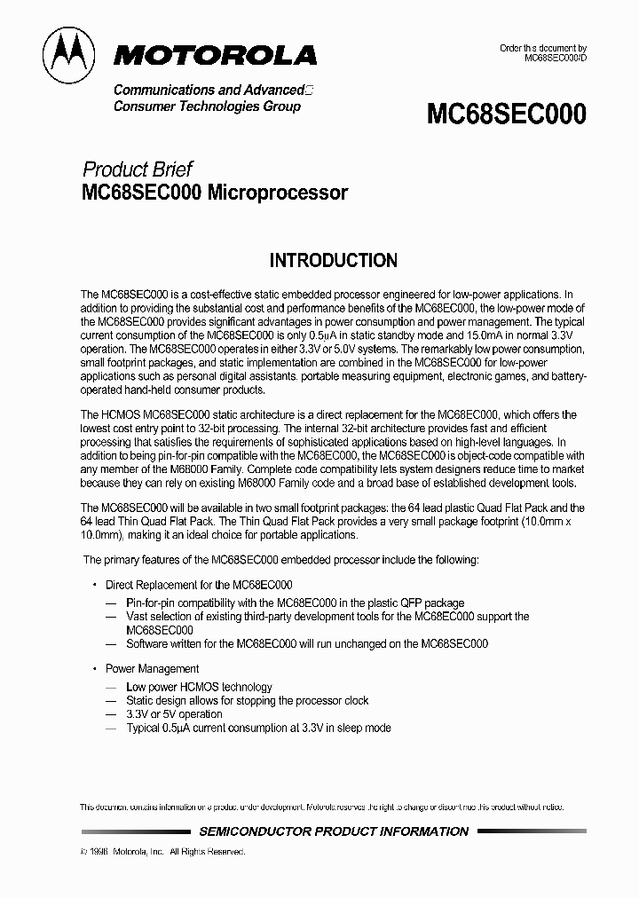 MC68SEC000_991022.PDF Datasheet