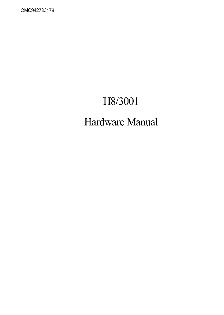 MCUHITACHI001_991138.PDF Datasheet