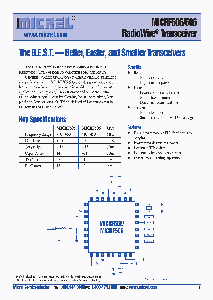 MICRF506_991331.PDF Datasheet
