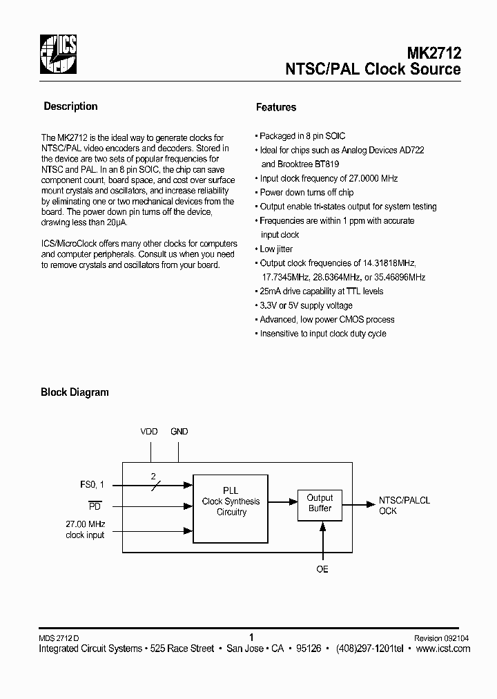 MK2712_991379.PDF Datasheet