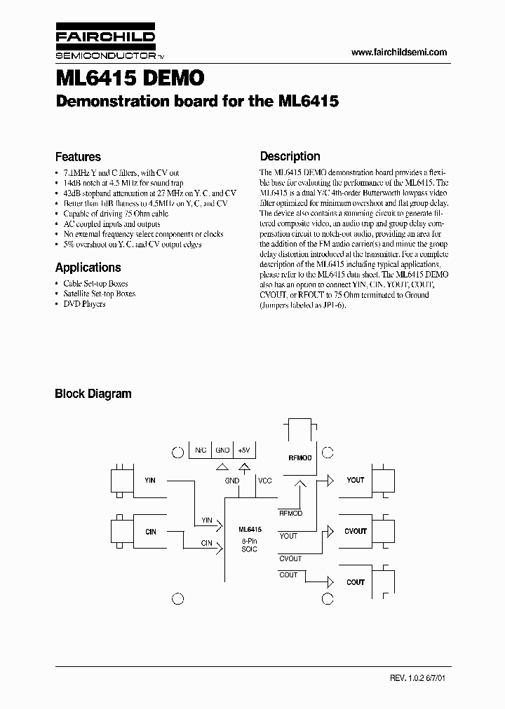 ML6415-DEMO_991470.PDF Datasheet