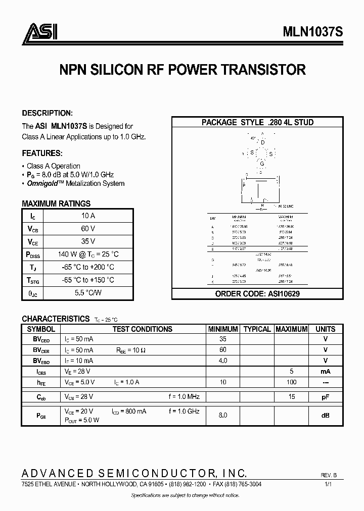 MLN1037S_991532.PDF Datasheet