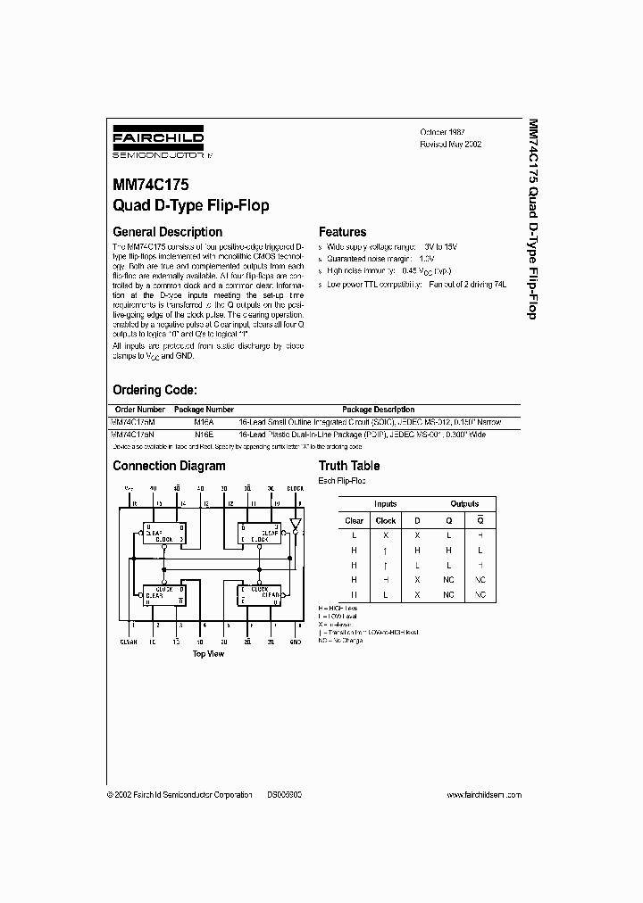 MM74C175_991612.PDF Datasheet