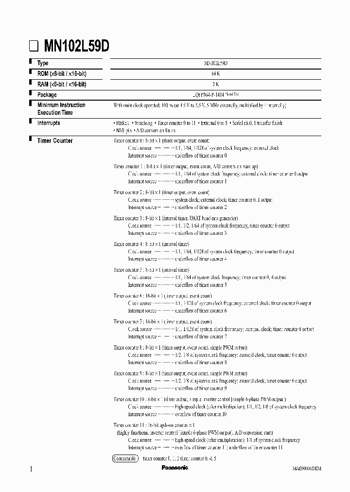 MN102L59D_991732.PDF Datasheet