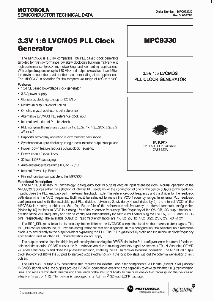 MPC9330_991824.PDF Datasheet