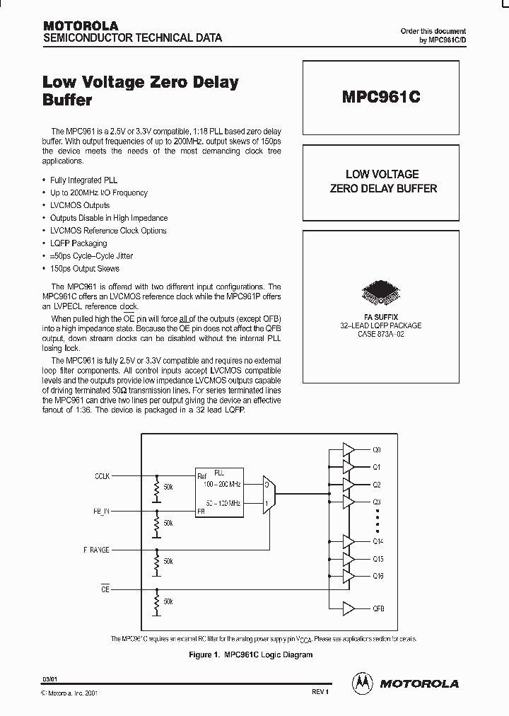 MPC961C_991838.PDF Datasheet