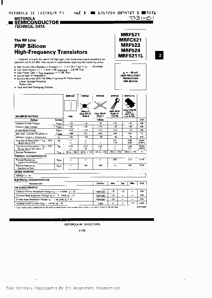 MRF5211L_991992.PDF Datasheet