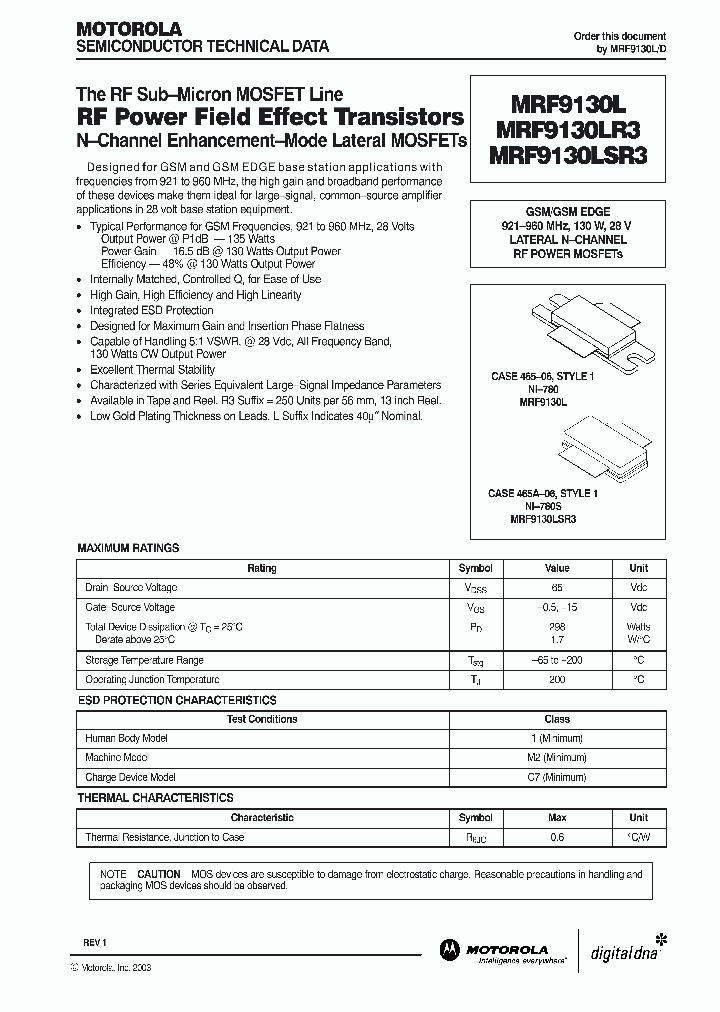 MRF9130L_992019.PDF Datasheet
