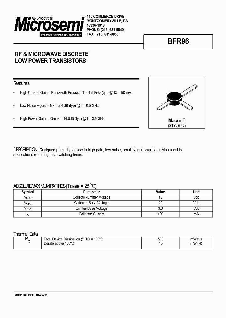 MSC1309_992122.PDF Datasheet