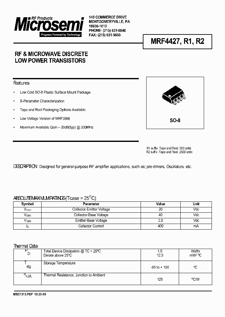 MSC1313_992126.PDF Datasheet