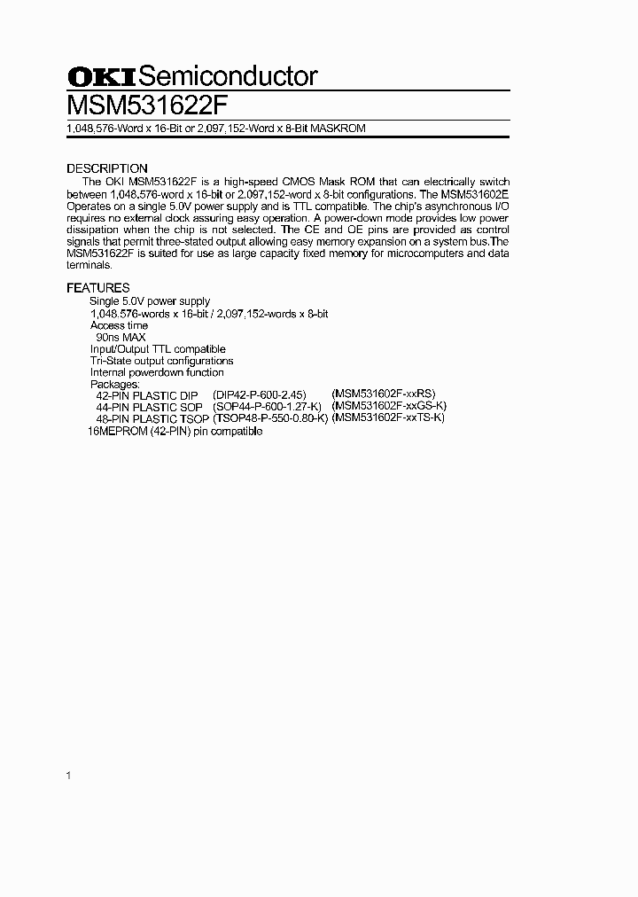 MSM531622F_941492.PDF Datasheet