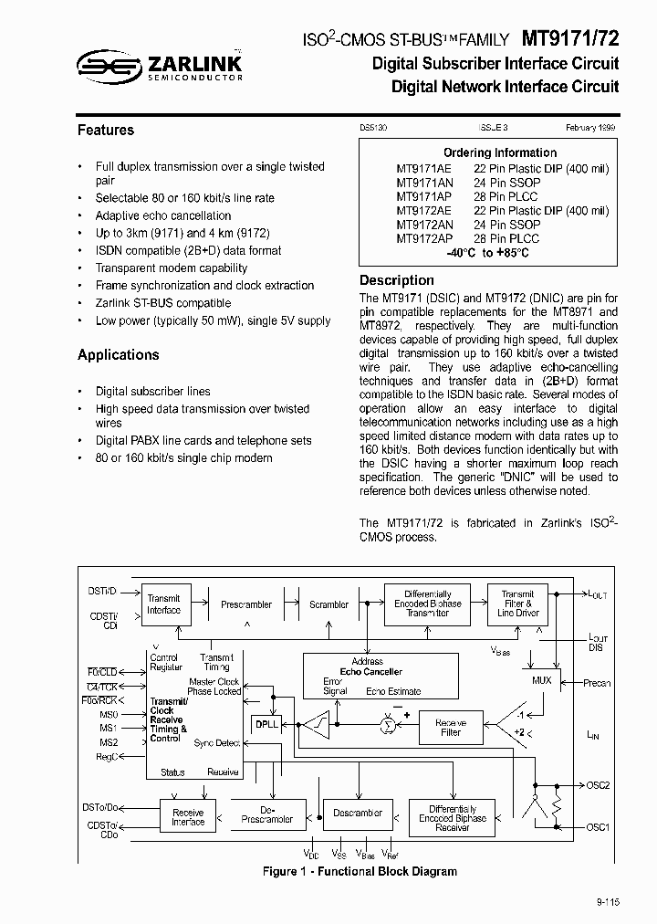 MT9172AP_992651.PDF Datasheet