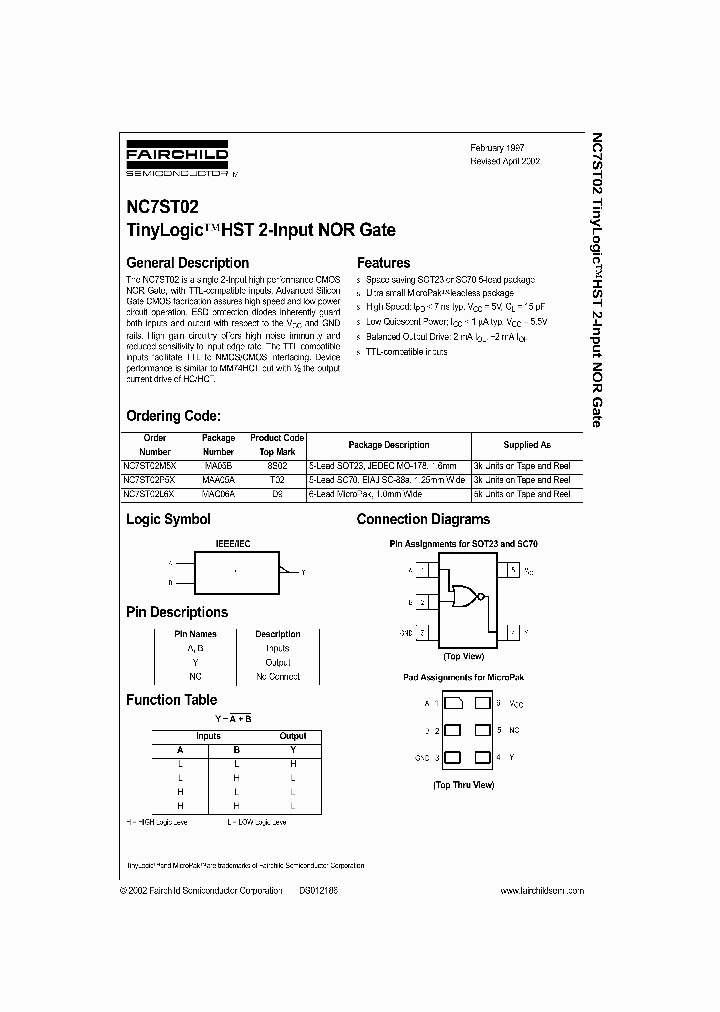 NC7ST02_992790.PDF Datasheet