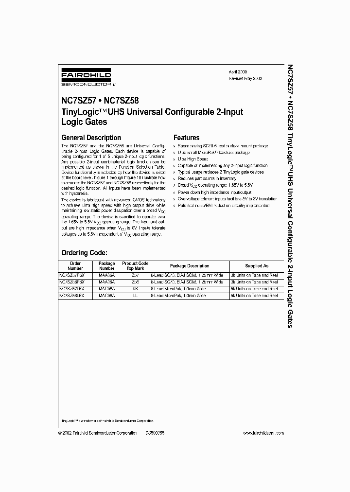 NC7SZ57_992823.PDF Datasheet