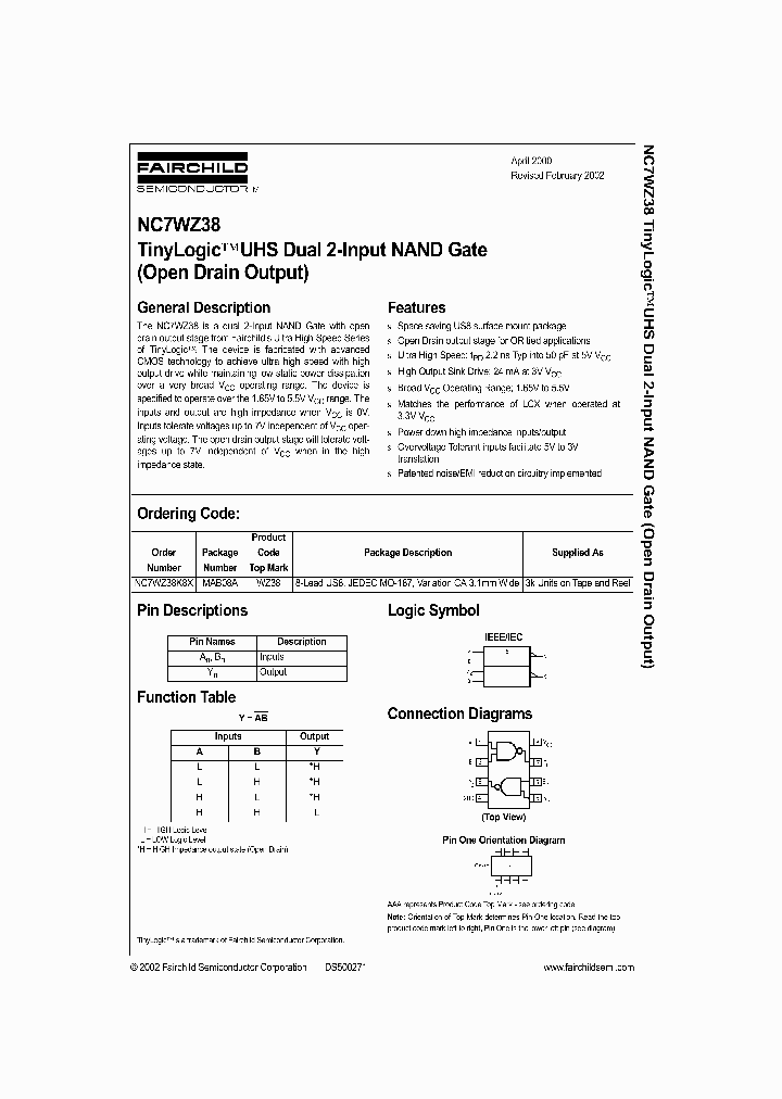 NC7WZ38_992850.PDF Datasheet