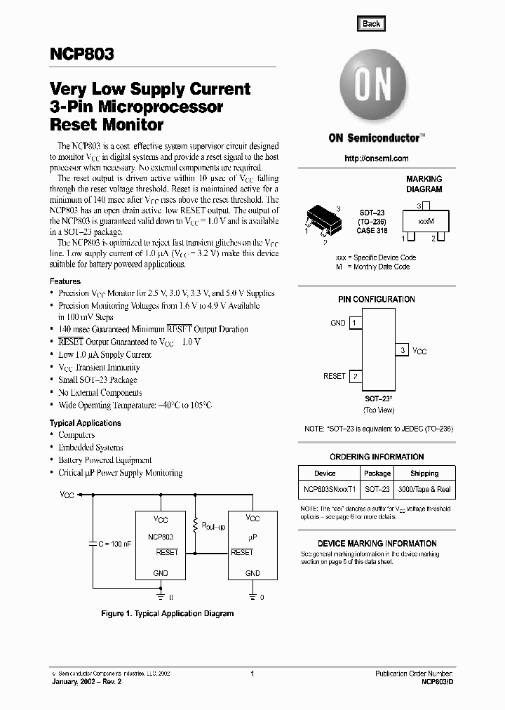 NCP803REV2_992905.PDF Datasheet