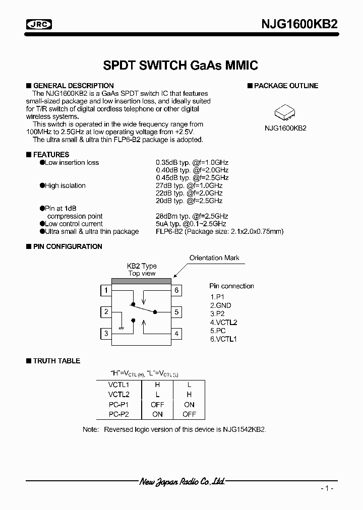 NJG1600KB2_993001.PDF Datasheet