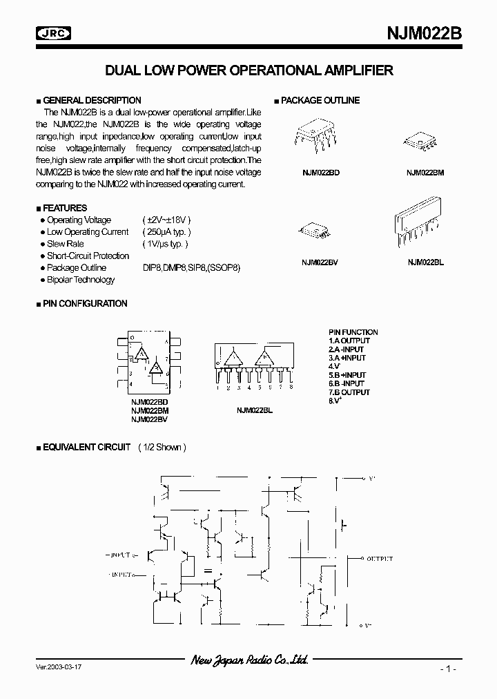 NJM022B_993032.PDF Datasheet
