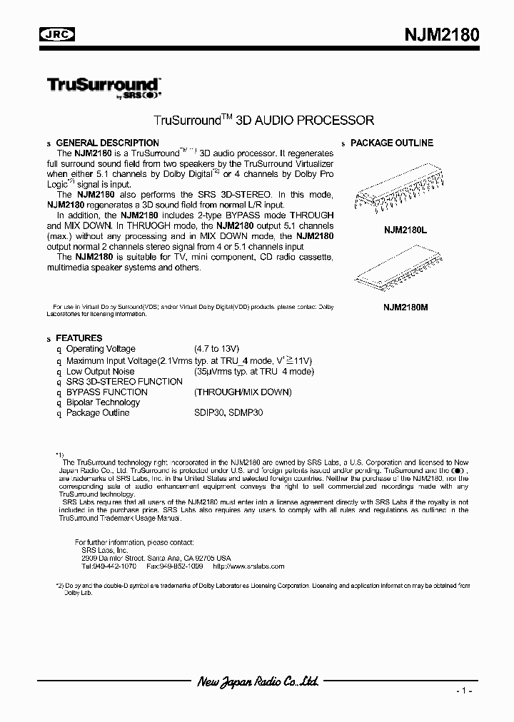 NJM2180_993066.PDF Datasheet