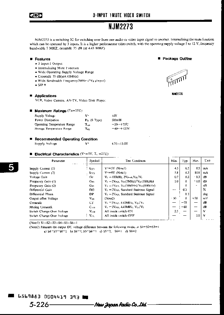 NJM2273_993094.PDF Datasheet
