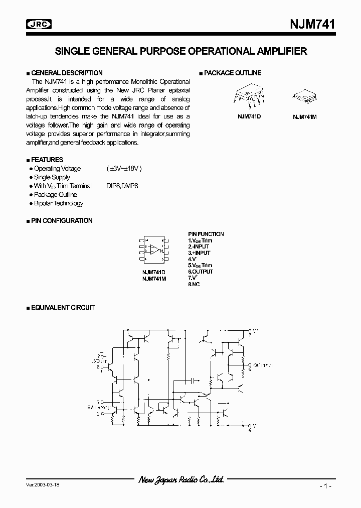 NJM741_993189.PDF Datasheet