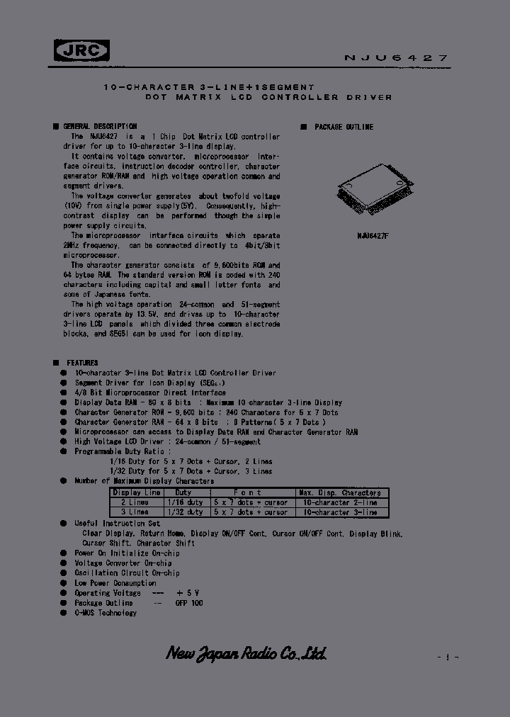 NJU6427_993254.PDF Datasheet