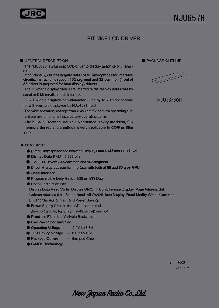 NJU6578_993283.PDF Datasheet