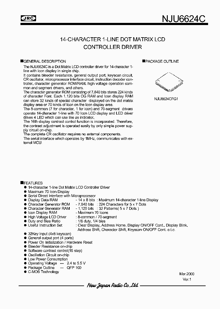 NJU6624C_993287.PDF Datasheet