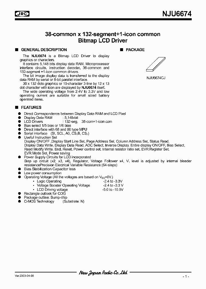 NJU6674_993292.PDF Datasheet