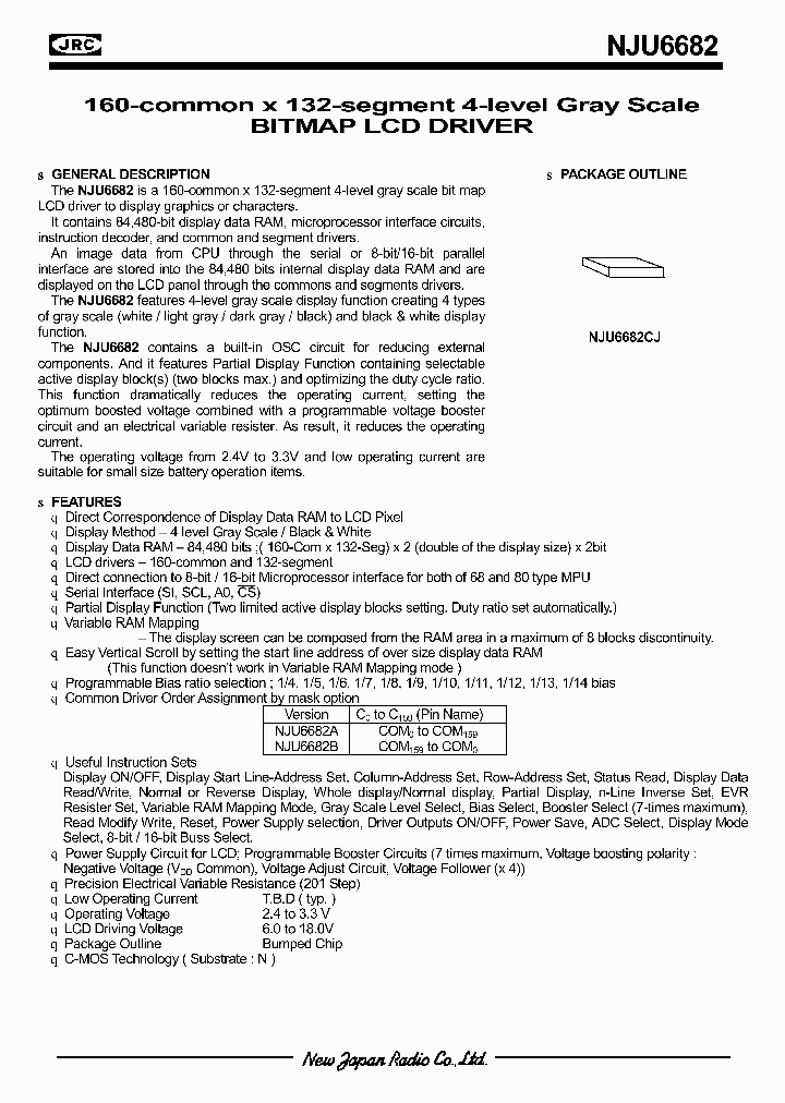 NJU6682_993299.PDF Datasheet