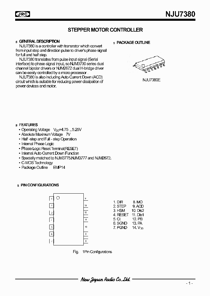 NJU7380_993343.PDF Datasheet