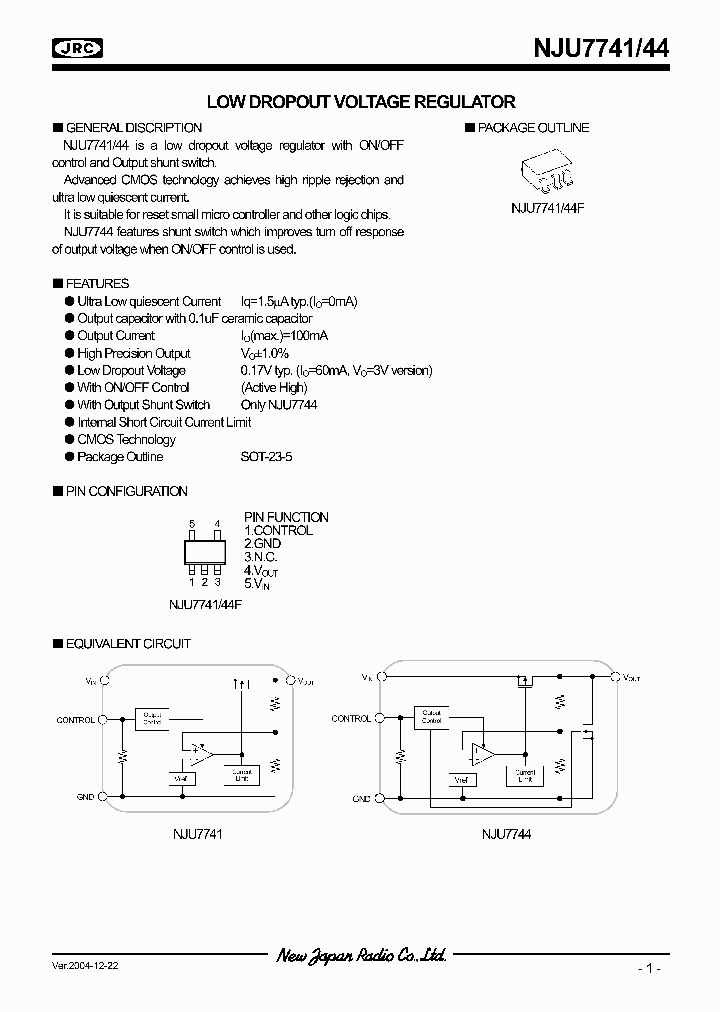 NJU7741_993354.PDF Datasheet