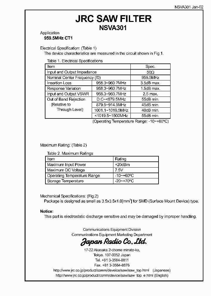 NSVA301_994573.PDF Datasheet