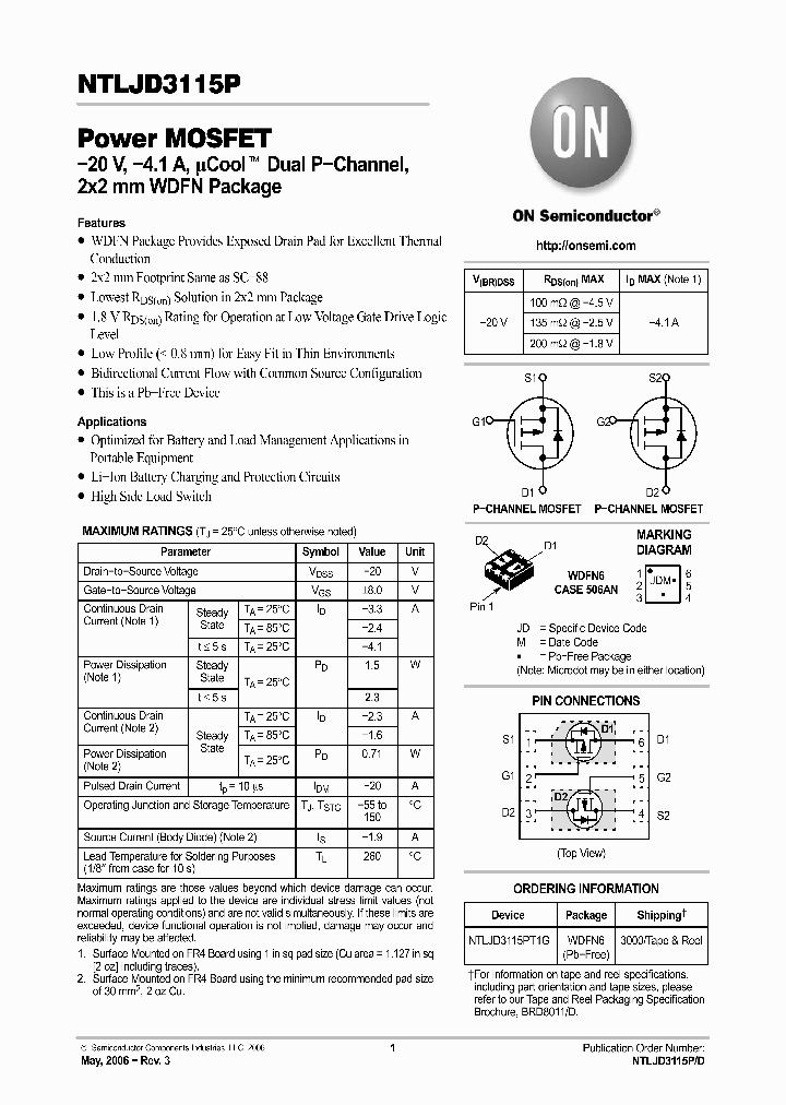 NTLJD3115P_994591.PDF Datasheet