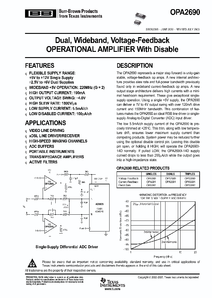 OPA2690_997724.PDF Datasheet