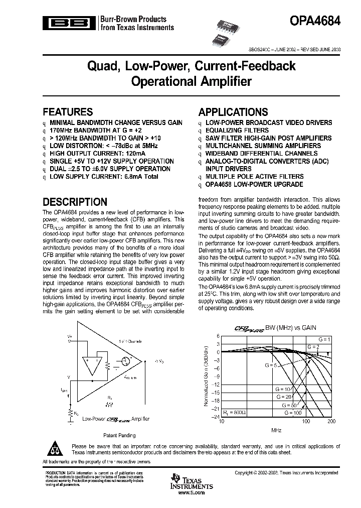 OPA4684_997748.PDF Datasheet