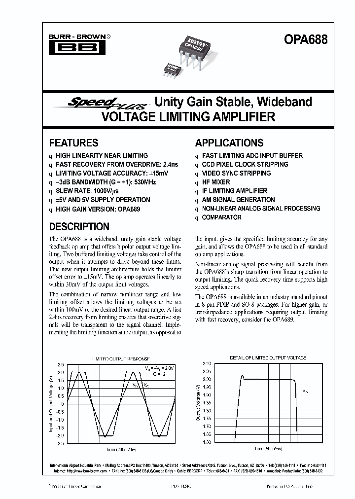 OPA688_997788.PDF Datasheet