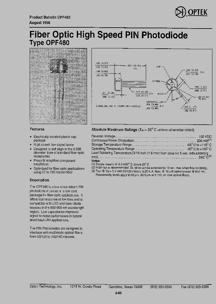 OPF480_997809.PDF Datasheet