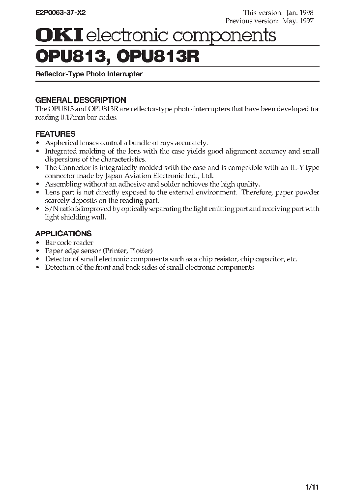 OPU813OPU813R_997820.PDF Datasheet
