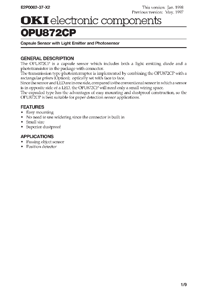 OPU872CP_997823.PDF Datasheet