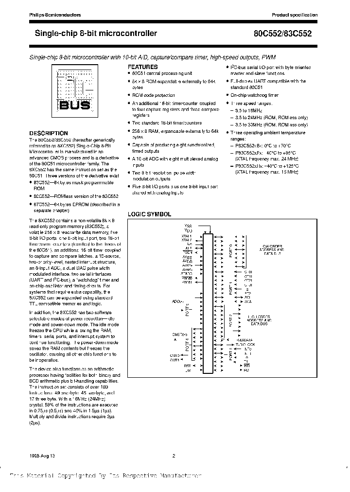 P80C552EBA_997886.PDF Datasheet