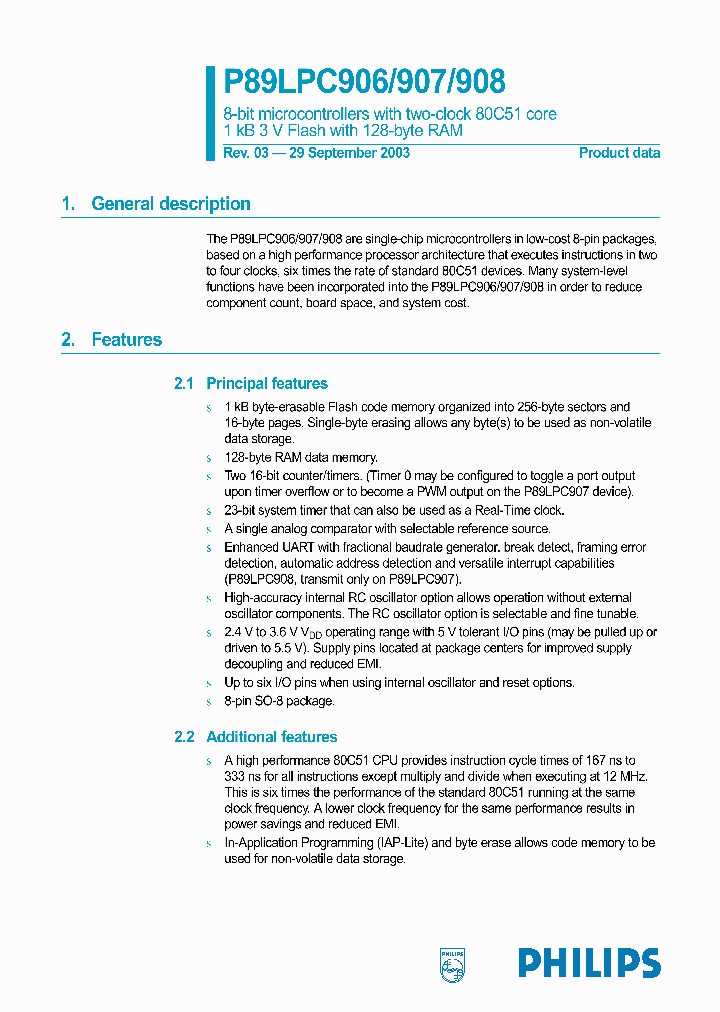 P89LPC906_997914.PDF Datasheet