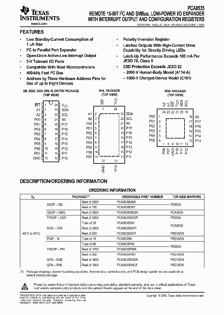 PCA9535_998041.PDF Datasheet